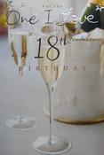 Hallmark For the One I Love on your 18th Birthday with champagne glasses 25450898  – BizPOST