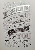 Hallmark For your Christening Card silver foil &amp;amp; embossed 11364838 – BizPOST