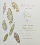 Hallmark 3D Effect Attachments, Gold Foil Lettering and Design Details With Sympathy in the Loss of Your Son greeting card 25453547 - BizPOST image