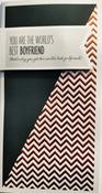 Hallmark Bracketology 3D Effect Attachment, Bronze Foil Highlights You are the World's Best Boyfriend Birthday greeting card 25494931 - BizPOST image