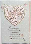Hallmark DamaskDie Cut Diamanté Gold Foil Lettering and Design Details MUM Birthday greeting card 25452441 - BizPOST image