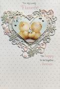 Hallmark Forever Friends 3D Effect Attachments Gold Foil Lettering For My Lovely Fiancée Birthday greeting card 11217387 - BizPOST image