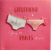 Hallmark It Takes Two 3D Effect Attachment Girlfriend I fancy the Pants off you Birthday greeting card 25441381 - BizPOST image