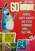 Hallmark Mad As Cheese Gold Foil Lettering and Design Details On Your 60th Birthday greeting card 11425813 - BizPOST image