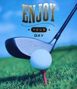 Hallmark Open Album Enjoy Your Day Golf Themed Birthday Card - 25487026 - BizPOST image