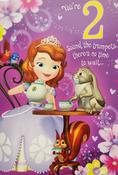 Hallmark Sofia the First, You're 2 Birthday greeting card 25454750 - BizPOST image