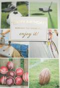 Hallmark Sports themed 3D Effect Attachments Birthday Card - 25440433 - BizPOST image