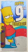 Hallmark The Simpsons Happy 9th Birthday greeting card 25496357 - BizPOST image