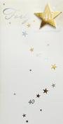 Hallmark 3D Effect Attachments Gold &amp;amp; Silver Foil Lettering and Design Details You're 40 Happy Birthday greeting card 10566673 - BizPOST image