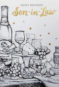 Hallmark Cut A Dash Die Cut Gold Foil Lettering &amp;amp; Foil Happy Birthday Son-in-Law greeting card 25493543 - BizPOST image