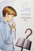Hallmark Die Cut Foil Lettering &amp;amp; Effects Son on Your Confirmation Day greeting card 25515708 - BizPOST image