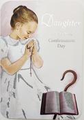 Hallmark Die Cut Silver Foil Lettering &amp;amp; Effects Daughter on Your Confirmation Day greeting card 25515709 - BizPOST image