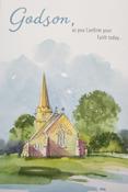 Hallmark Embossed Foil Effects Godson As you Confirm your Faith today greeting card 25515700 - BizPOST image