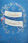 Hallmark Embossed Gold Foil Lettering &amp;amp; Gold Foil Effects Grandson on Your Confirmation Day greeting card 25515707 - BizPOST image