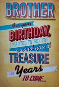 Hallmark Mad As Cheese 3D Effect Attachments Embossed Red Foil Lettering Brother Birthday greeting card 25472523 - bizpost.ie image