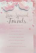 Hallmark  My Thoughts Exactly 3D Effect Attachments Die-cut Elements Gold Foil Lettering and Design Details Wedding Wishes for Two Special Friends greeting card 25460695 - BizPOST