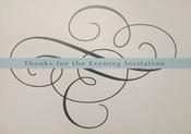 Hallmark Silver Foil Lettering Thanks for the Evening Invitation Wedding greeting card CWE0253115 - BizPOST
