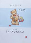 Lantz Irish Made To a Special Boy on your First Day at School  greeting card LGC8-795 – bizpost.ie image