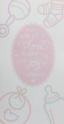 Hallmark A baby girl is love laughter and joy for a lifetime greeting card 11087121 - bizpost.ie image