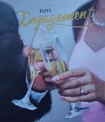 Hallmark All Brushed Up Gold Foil Lettering Happy Engagement greeting card 25478663 - bizpost.ie