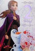 Hallmark FROZEN  II 2 Birthday greeting card with Colour In Activity inside 25531109 - bizpost.ie image