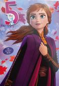 Hallmark FROZEN  II 5 and Fantastic Birthday greeting card with  detachable badge 25532877 - bizpost.ie image