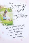 Hallmark Irreplacable Attached Tassle Metallic Design Details For an Amazing Girl on Your Birthday greeting card 25481777 - bizpost.ie image