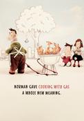 Hallmark Knitting Hill Home of the Knitwits Norman Gave Cooking With Gas A Whole New Meaning Birthday greeting card 11127795 - bizpost.ie