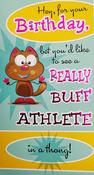 Hallmark Mad As Cheese Pink Foil Lettering Hey for your Birthday... greeting card 11236465 - bizpost.ie image