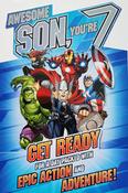 Hallmark Marvel Avengers Stand UP Awesome Son You're 7 Birthday 25482258 - bizpost.ie