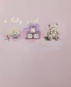 Hallmark Sheer Indulgence Gold Foil Lettering and Design Details a baby girl greeting card 25452547 - bizpost.ie image