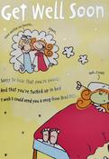 Hallmark Silver Foil Lettering Get Well Soon greeting card CGW0454058 - bizpost.ie image