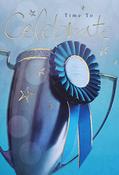 Hallmark Soft Focus Silver Foil Lettering &amp;amp; Design Details Time to Celebrate greeting card 11533398 - bizpost.ie image