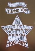Hallmark Wish List Gold Metallic Lettering &amp;amp; Design Detail A Massive Thank You greeting card 11372475 - bizpost.ie image
