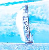 Tracks Round the island race Blank inside for your own message greeting card C476 - bizpost.ie image