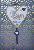 Hallmark Blingtastic 3D Effect Attachments Die-cut Elements Gold Foil Lettering and Design Details For My Fabulous Husband Anniversary greeting card 25468014 - bizpost.ie image