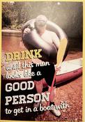 Hallmark Drink until this man looks like.... Blank  greeting card 11529049 -bizpost.ie image