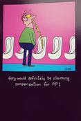 Hallmark Monkey Tennis Gary would definately be claiming compensation for PPI..... Birthday greeting card 25488089 - bizpost.ie image