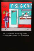 Hallmark Monkey Tennis Ruth was delighted to discover going out for a fish supper..... Birthday greeting card 25488091 -bizpost.ie image