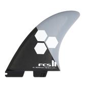 FCS II AM Twin +1 Al Merrick Trailer Stabiliser PG Performance Glass Surfboard Fins - Grey Charcoal