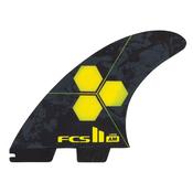 FCS II Large AM Performance Core Thruster Surfboard Fin Set - Yellow