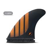 Futures Medium P6 Alpha Carbon Thruster Surfboard Fin - Black Orange