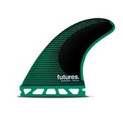Futures Medium F6 Blackstix Thruster Surfboard Fins - Green image
