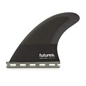 Futures QD2 4.15 Large Honeycomb Quad Rear Surfboard Fins - Smoke Black White image