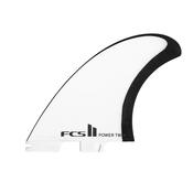 FCS II JS Power Twin PG Performance Glass Surfboard Fins - Black white image