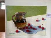 Lustre jug with cherries — BloomHQ