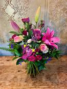 Pink Lily &amp; Orchid Flower Bouquet