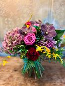 Autumn Flower Bouquet in Pinks, Reds and Purples - Standard image