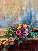 Funeral Spray in Vibrant Colours - Grande