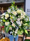 Luxury Creams Greens and Whites Bouquet